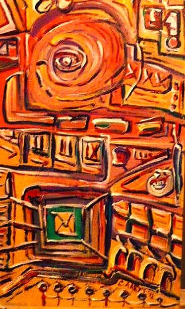 'Vortex 6' by Leon Aarts, 2012, acrylics on board