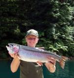 Happiness is...Scott Tamblin with his fine catch.