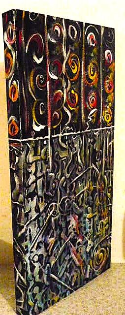 Leon Aarts &#8211; Above and Below (c. 2010s, acrylic on canvas)