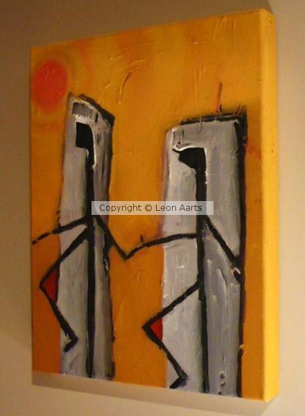 'Follow Me' by Leon Aarts (acrylics on canvas)