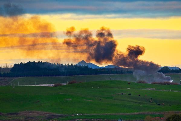 Smoke billowing from Prison