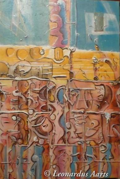 'Sinfonia' acrylics on canvas, by Leon Aarts