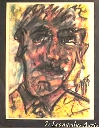 ''Pupil'', Self portrait by Leon Aarts