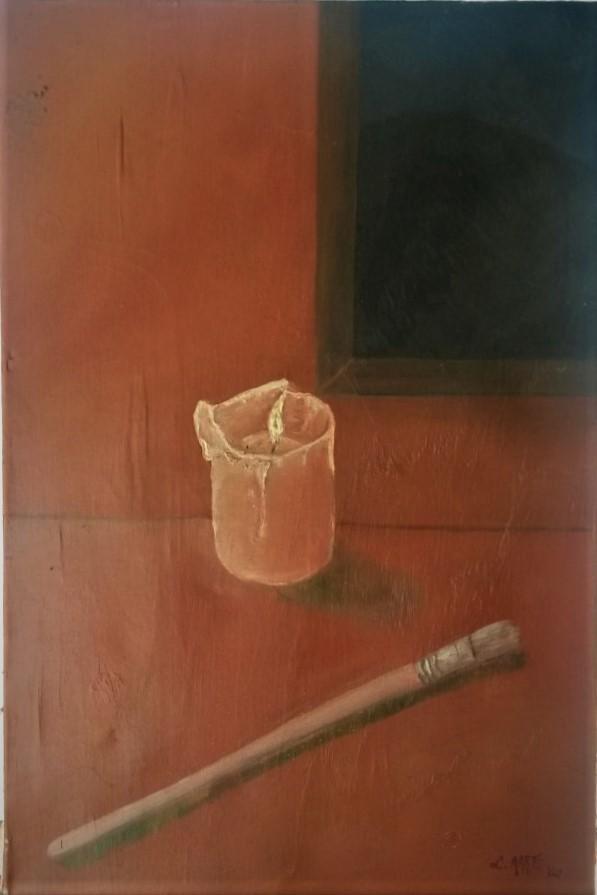 The brush off, oils by Leon Aarts (sold)