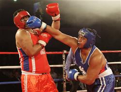 Tawera 'The Matahuru Mauler' Nikau v Russell 'The Hitman' Harrison - Mountain Scene Presents...Thriller in the Chiller Charity Boxing Match at the 2010 American Express Winter Festival