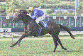 Alamosa winning the Group 1 Ford Diamond Stakes last season