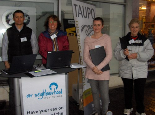 Taupo Ambassadors (from left to right) Jesse Jarlov, Linda Hallett, Jessica Steadman, Glenda Fry