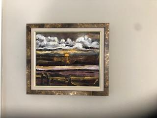 'Beneath' acrylics on canvas board, by Leon Aarts