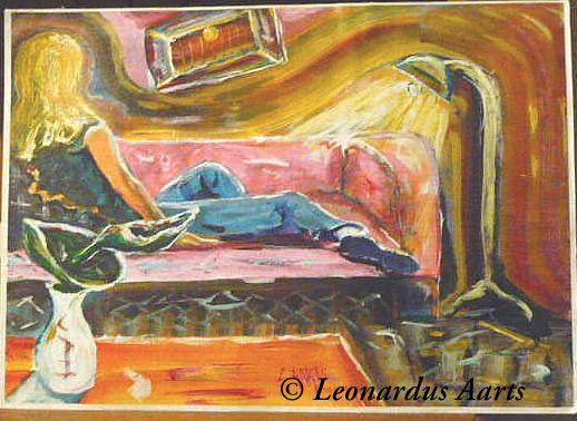 "Limbo" acrylics on canvas, by Leon Aarts (sold) 