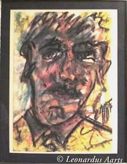 'Pupil' self-portrait, by Leon Aarts