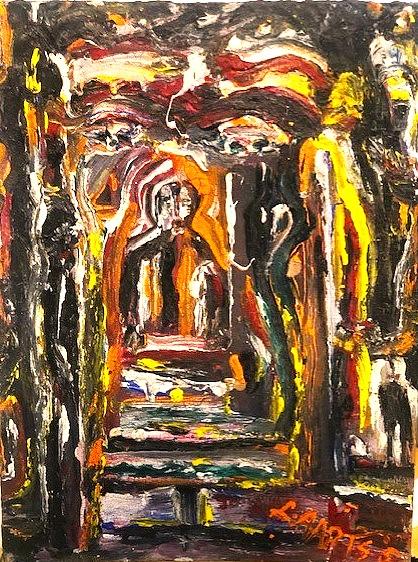 'Hollywood' oils on panel by Leon Aarts