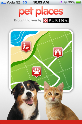 Purina app screen