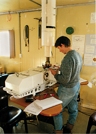 NIWA Sylvia Nichol with Dobson instrument