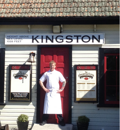 New Flyer Cafe chef Andy Lisseman at Kingston station.