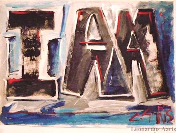 'I AM on paper ii' by Leon Aarts (collection of Chris Cowan)