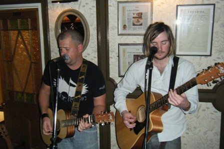 Dan and Adam at the Eden Cloak Room