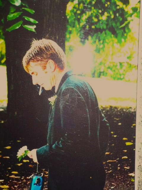 Me in contemplation at a wedding.