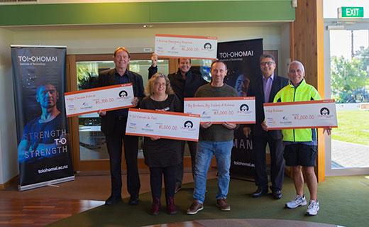 Five Rotorua charities receive a share of $18,000 as part of the proceeds from the Toi Ohomai Charity House sale