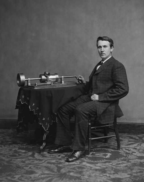 Edison's 1800s phonograph