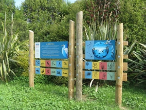 New signs at the Grovetown Lagoon.