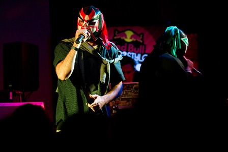 Home Brew performs at the Red Bull Thre3Style in Wellington.
