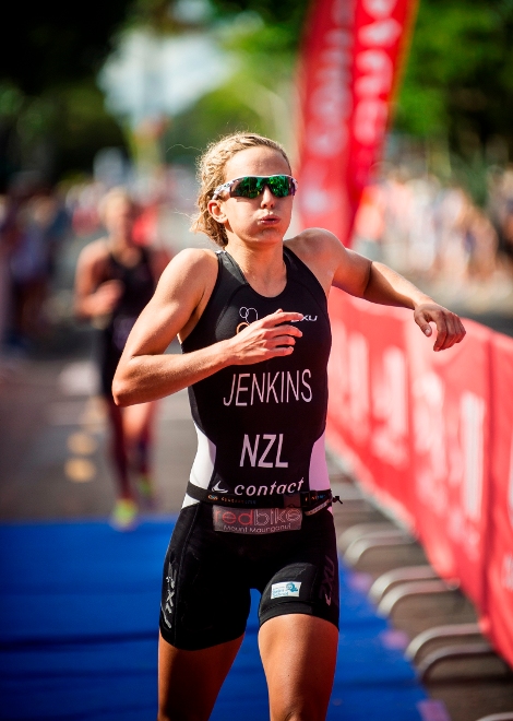 Anneke Jenkins racing at the Takapuna Contact race in February 2013