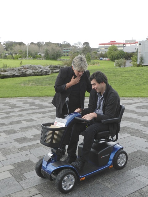 Leon Ogilvy and the Deputy Mayor of Auckland, Penny Hulse.