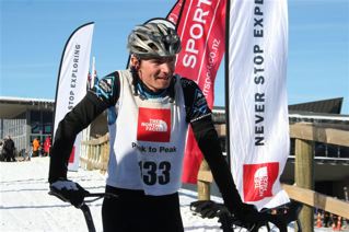 Jim Hawkridge Outside sports Winning Team Open division and first across the line