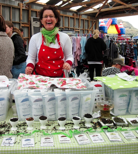 Michelle from Stir Tea with her selection of Teas.