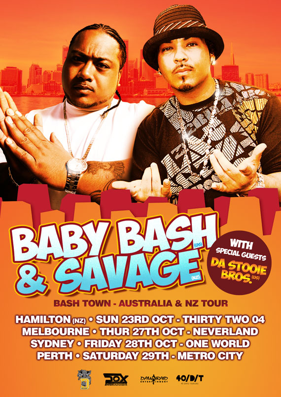 SAVAGE & BABY BASH poster