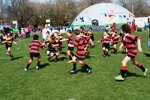 Junior Rugby teams take to the mini field at the Fanzone in North Hagley Park to battle it out.