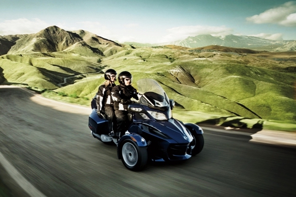 The Can-Am Spyder offers a fun, powerful motoring experience