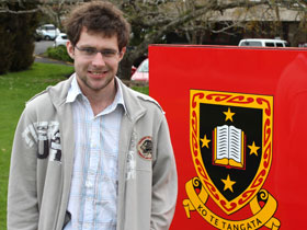 Regan Hughes: The Bachelor of Engineering student received two scholarships to help with his studies at Waikato University.