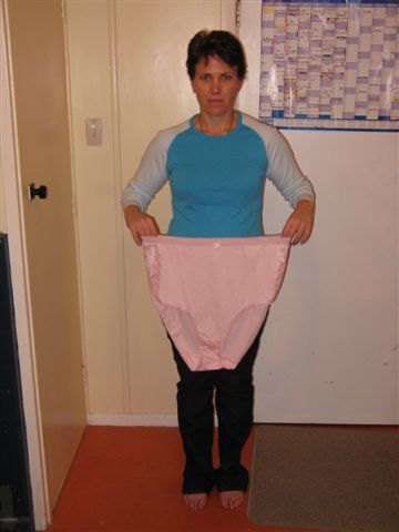 Zoe Scholfield's old pant size 