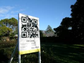 Where the codes appear in �real life� and where in cyber-space they transport users is pretty much limitless. New Zealanders are most likely to see QR Codes first popping up in front yards on Open2View.com Real Estate signs