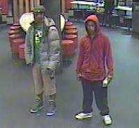 Two people of interest Police would like to identify and speak to. 