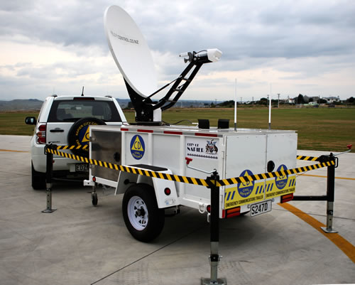 Napier communication trailer.