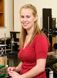 Deidre Cleland - intends to work with the world-leading Optoelectronics Group 
