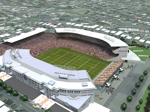 Proposed Redesign of Eden Park for the Rugby World Cup in 2011