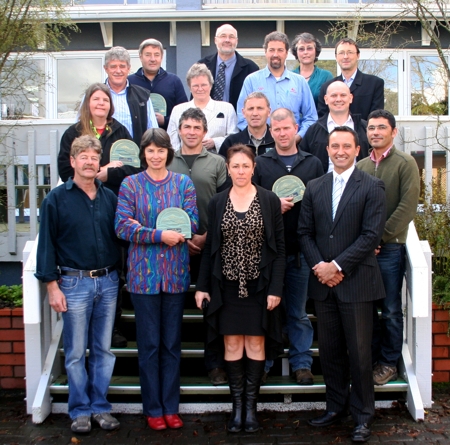 Some of the winners of Taranaki Regional Council 2012 Environmental Awards.