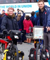 Tom and Jodie stop off in Blenheim to enjoy some rugby action