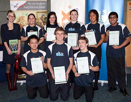 Back row: Emma Popping, Erica Dutton, Ruby Wallen, Claire Lowe, Camilla Godinet and Muzaffar Ali. Front: Pheng Jiang, James Dalzell and Pavel Granger.