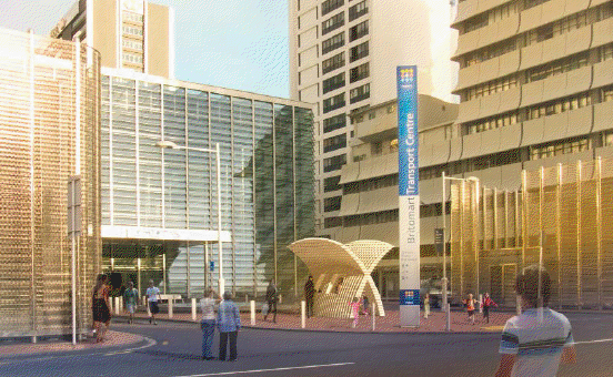 Artists Impression of the Cardboard Pavilion at Britomart 