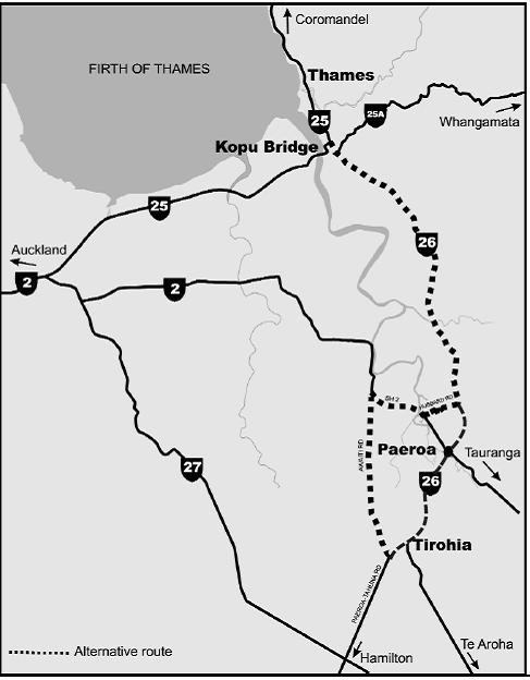 Hamilton to Coromandel