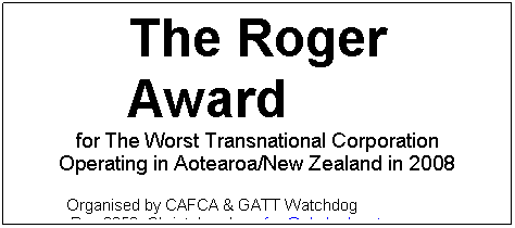 2008 Roger Award