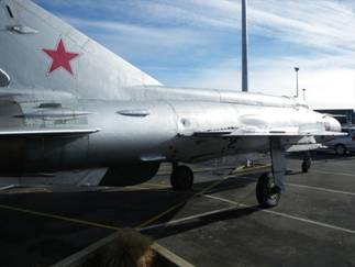 Mig jet that is up for auction on TradeMe. The Mig has already attracted more than 27,000 views and bidding is up to $34,000