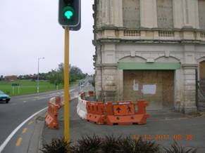 This barrier is a precautionary measure and is limited as footpath.