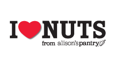 Alison's Pantry's 'I love Nuts' campaign logo
