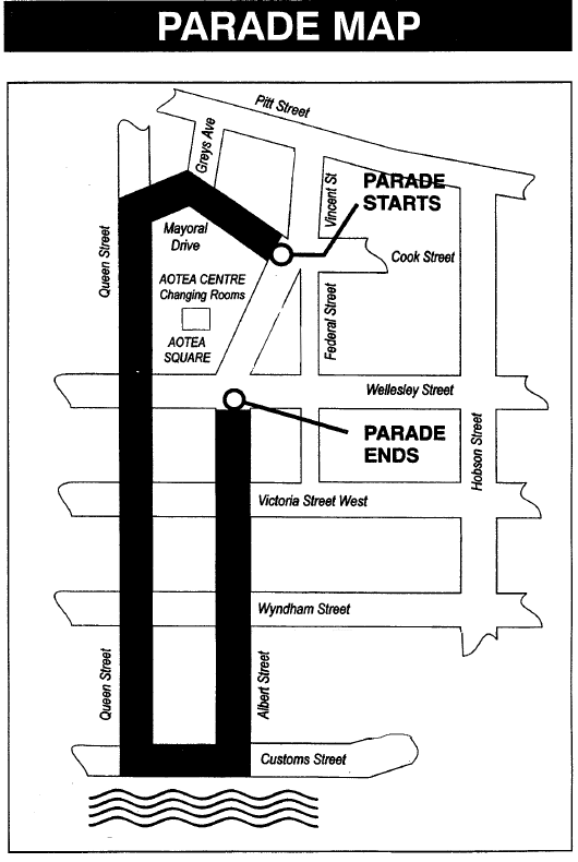 Farmers Santa Parade Route Map 2012