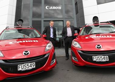 Mike Johnston (Canon) and Andrew Clearwater (Mazda)